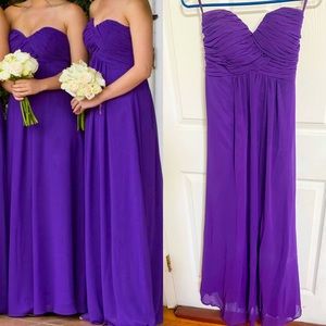 Purple bridal/prom maxi dress